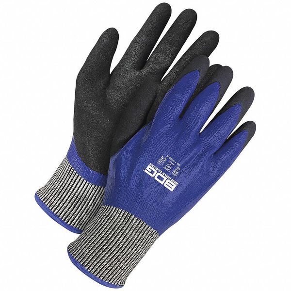 Seamless Knit 13G HPPE Cut Resistant Double Nitrile Dip, Size L (9)
