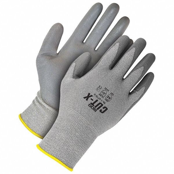 Grey 18G Cut Resistant Seamless Knit HPPE Grey PU Palm, Shrink Wrapped, Size X2L (11)