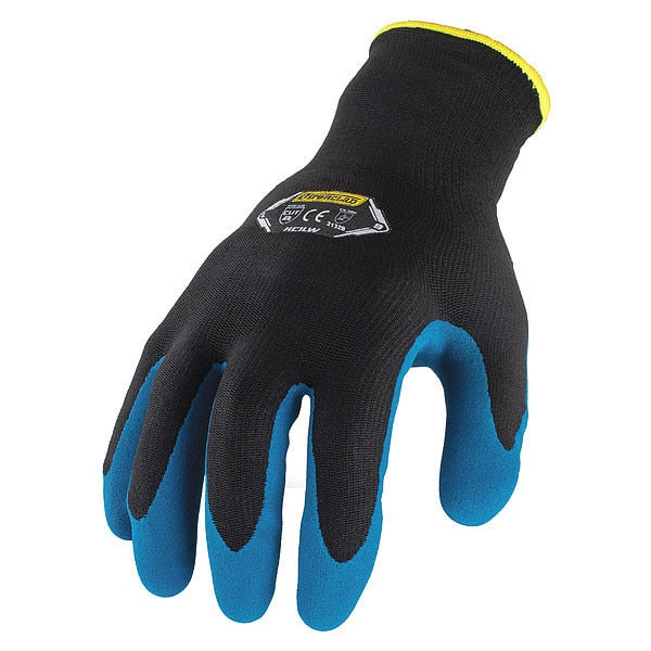 Insulated Winter Gloves, M, Nylon Back, PR