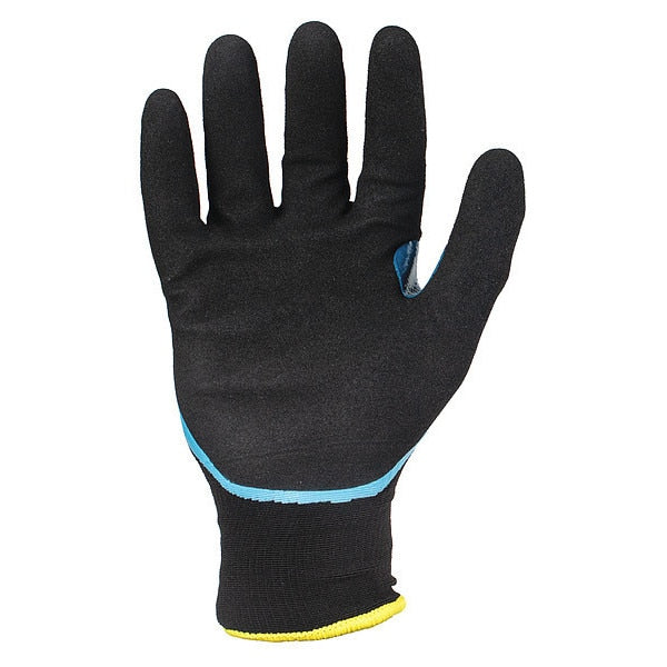 Insulated Winter Gloves, L, Nylon Back, PR