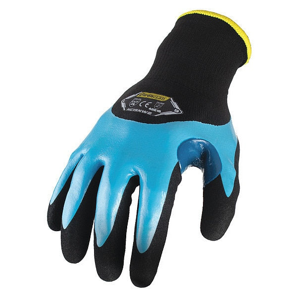 Insulated Winter Gloves, L, Nylon Back, PR