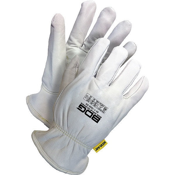 Grain Pearl Goatskin Driver Kevlar Lining, Shrink Wrapped, Size S