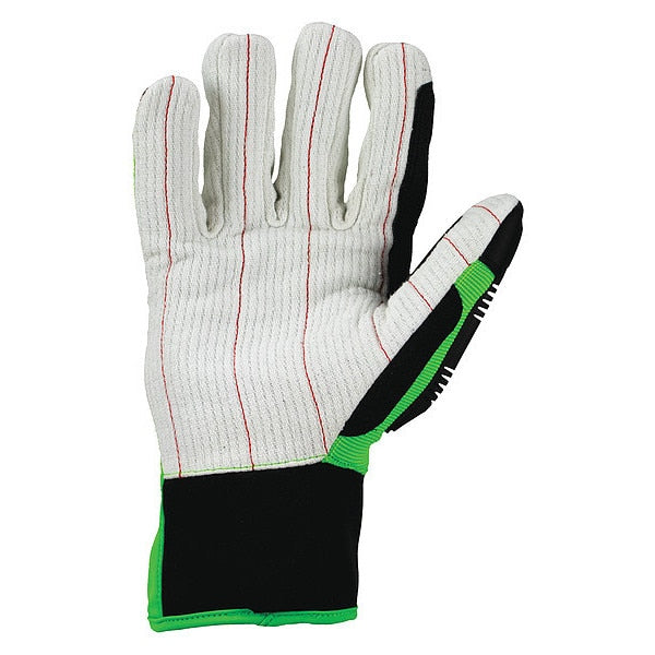 Impact Resistant Gloves, Green, L, PR