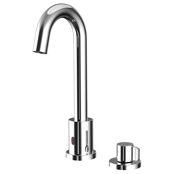 Gooseneck Bathroom Faucet, Deck Mount, 2A