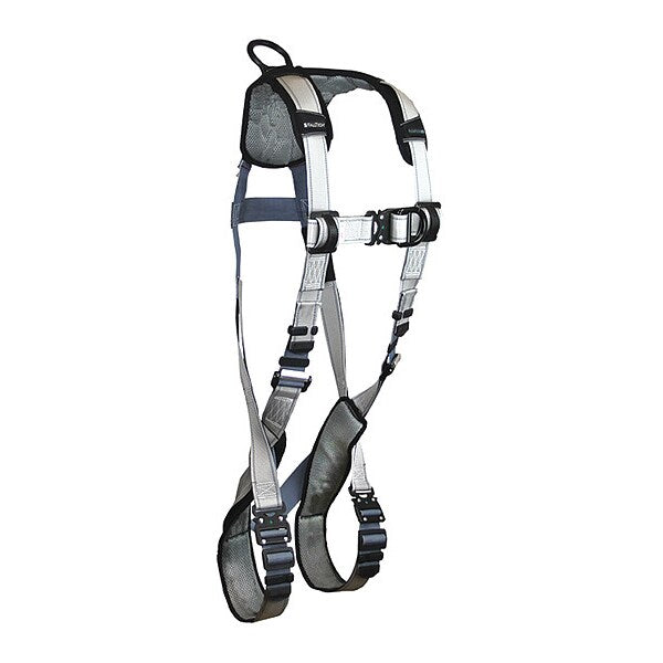 Full Body Harness, Vest Style, XL, Polyester, Silver