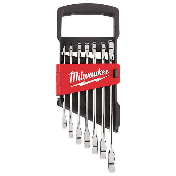 Metric Ratcheting Combination Wrench Set, 7-Piece