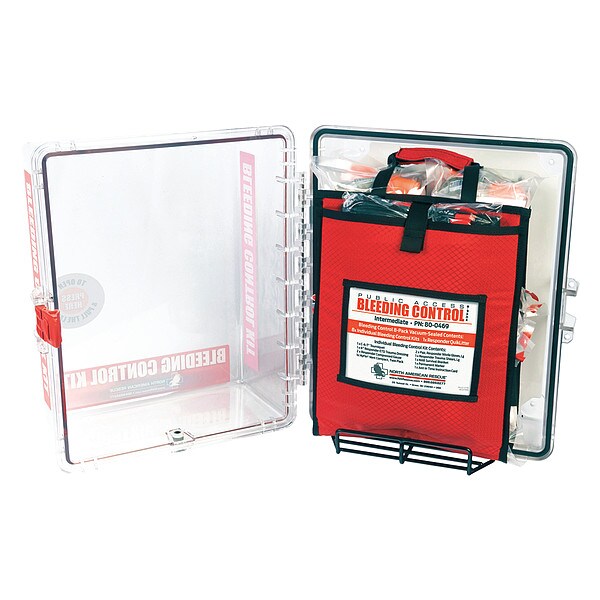 Bleeding Control Station Kit, Clear/Red