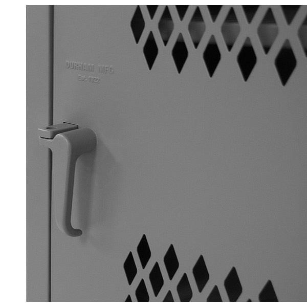 Bulk Storage Locker, 24 in W, 24 in D, 78 in H, 4 Shelves, 1 Doors, Steel, Assembled