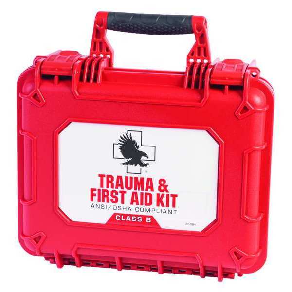 Trauma and First Aid Kit, Red/White