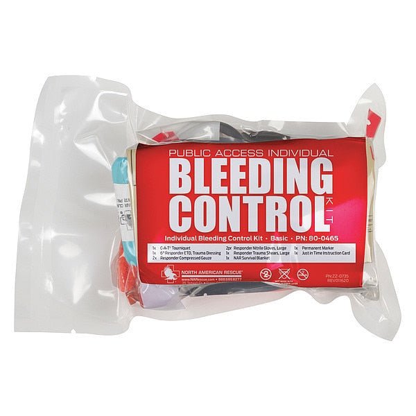 Bleeding Control Kit, Clear, Red