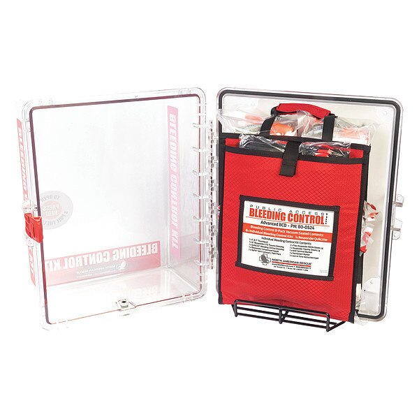 Bleeding Control Kit, Clear, Red