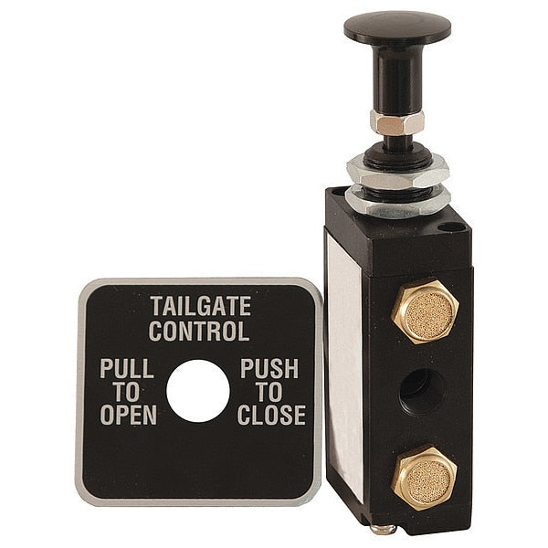 Manual Air Valve, Black, Steel, Finish: Powder Coated