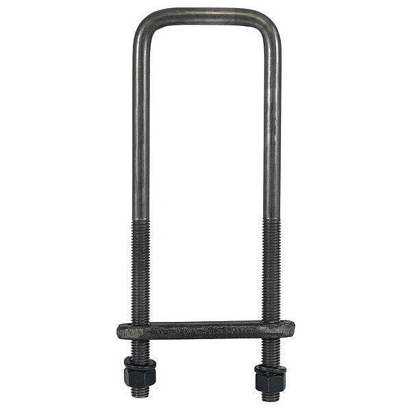 Square Bend U-Bolt Kit, Steel, 20