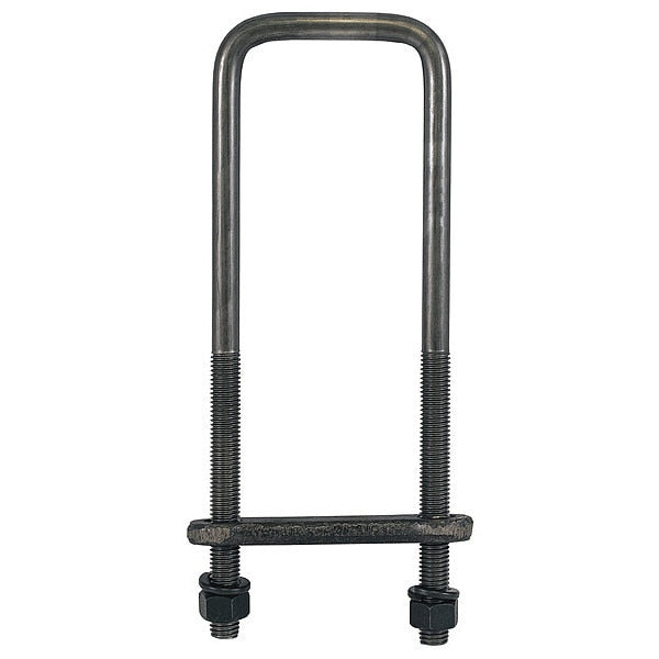 Square Bend U-Bolt Kit, Steel, 18
