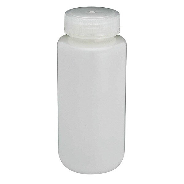 Bottle, Wide Mouth, Round, HDPE, 500mL