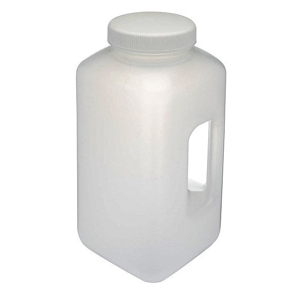 Bottle, Wide Mouth with Handle, Square, PP, 4L