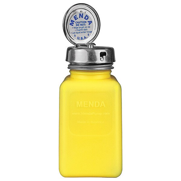Bottle, 106.7 mm H, Yellow, 53.98 mm Dia