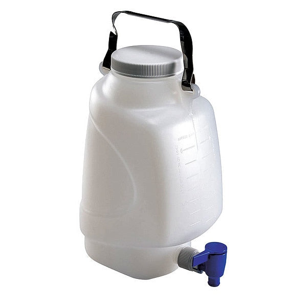 Carboy, 5 L, 342 mm H, Clear
