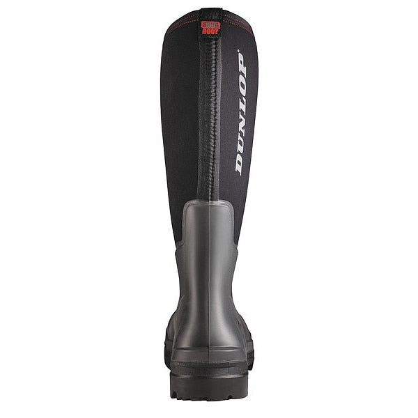 Rubber Boot, Men's, 6, Knee, Black, PR