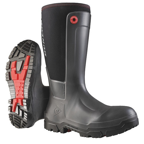 Rubber Boot, Men's, 5, Knee, Black, PR