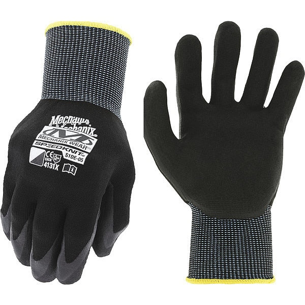 Mechanics Gloves, Black, 7, PR