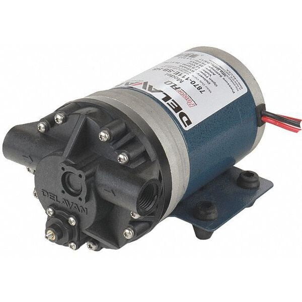 Diaphragm Pump, Polypropylene, Santoprene(R), 12VDC, 7.0 GPM