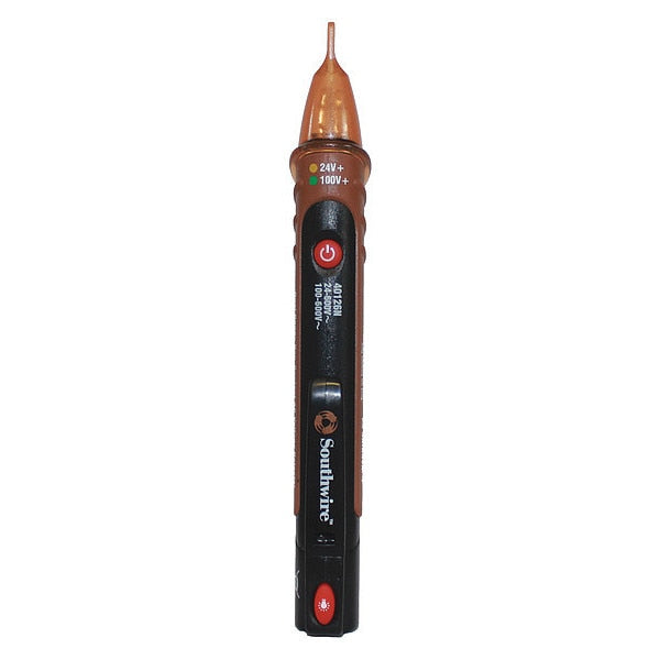 Non-Contact Voltage Detector, 100 to 600V AC, 24 to 600V AC, 6 13/64 in Length