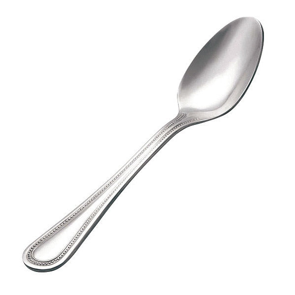 Bouillon Spoon, 6.12 in L, Silver, PK12