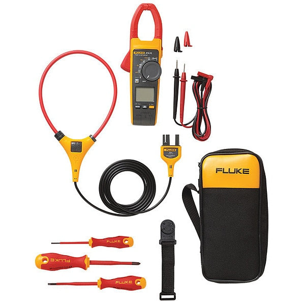 Clamp Meter Kit, LCD, 1,000 A, 1.3 in (33 mm) Jaw Capacity, CAT III, CAT IV Safety Rating