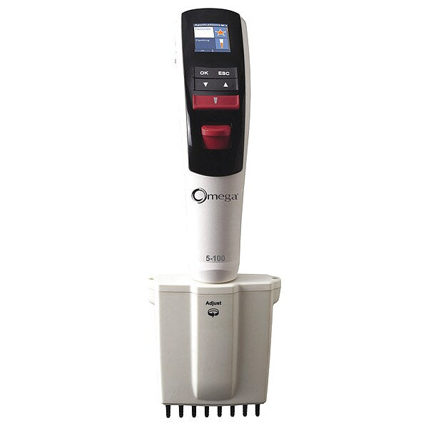 Electronic Pipette, 8-Channel, 5 to 100uL