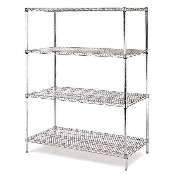 Metal Shelving, Cap:500 lb, 24inx74inx72in
