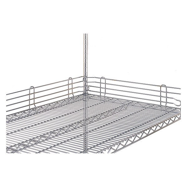 Wire Shelf Ledges, 1inx4inx60in, StnlStl
