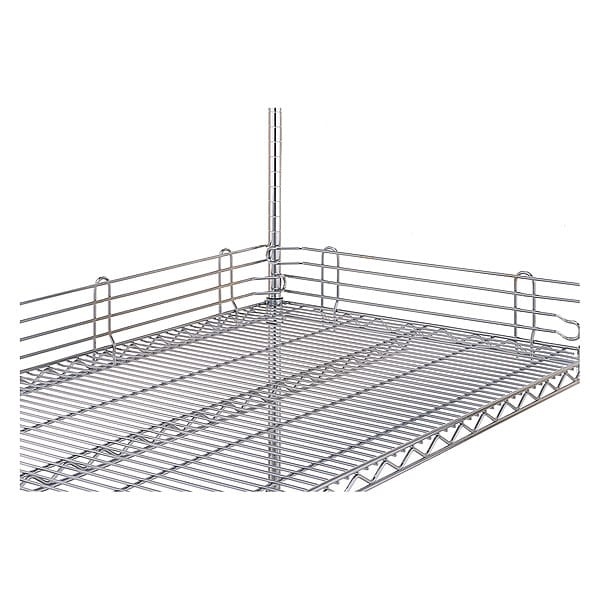 Wire Shelf Ledges, 1inx4inx60in, Steel