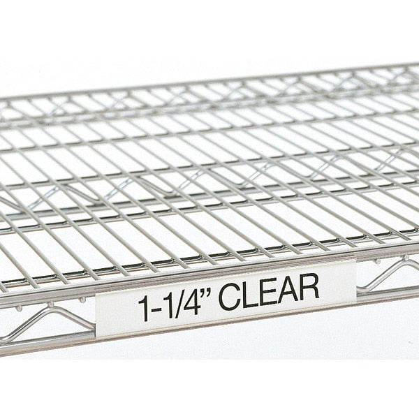 Label Holder, Clear, Slide-In