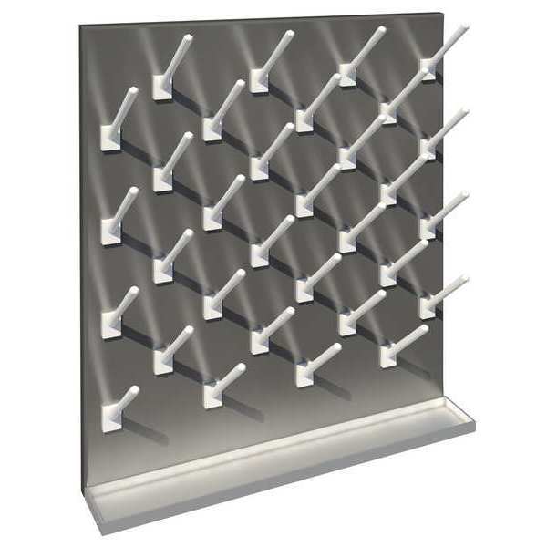 Pegboard, Wall Mounting, 32 Number of Pegs