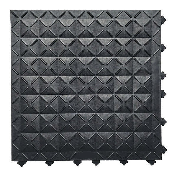 Interlocking Antifatigue Mat Tile Vinyl 18 in 18 in 1 in