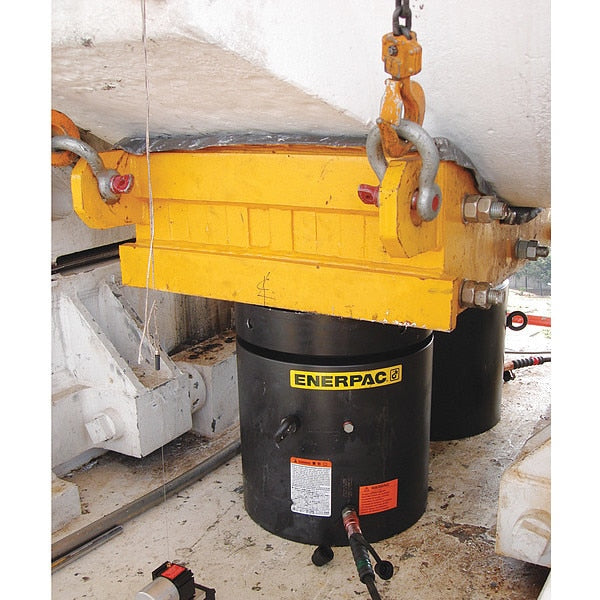 HCL10010, 113 ton Capacity, 9.84 in Stroke, Single-Acting, High Tonnage, Lock Nut Hydraulic Cylinder