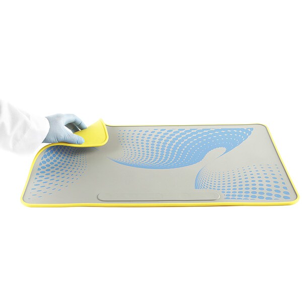 Lab Mat, Silicn Bnch Protectr, Yl-Gry/Blue
