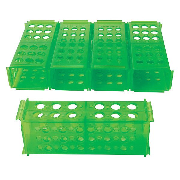 Clinical 4-Way Rack, Green, pk5, PK 5