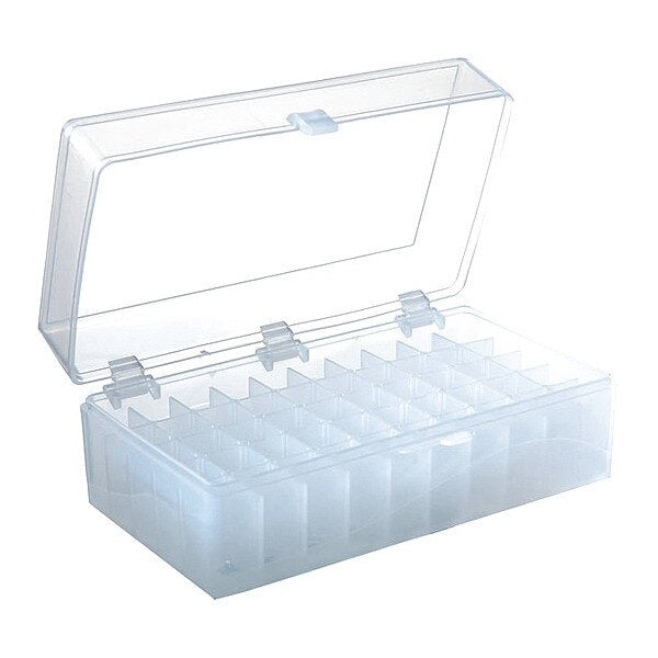 Hinged Tube Storage Box, Ntrl, 50-Well, PK5