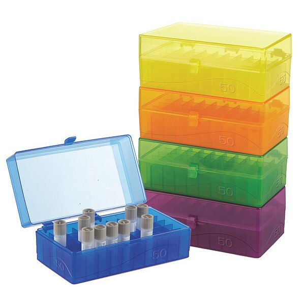 Hngd Tube Storage Box, Assrtd, 50-Well, PK5