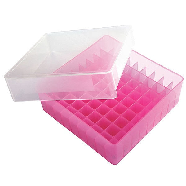 Tube Storage Box, Pink, 81-Well, PK5