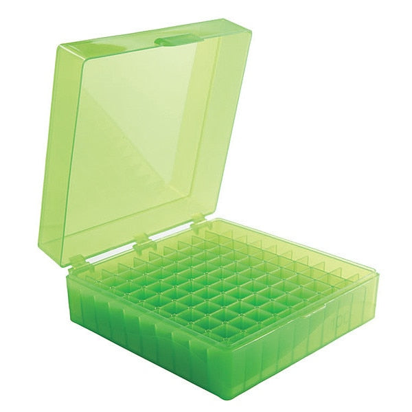 Tube Storage Box, Green, 100 Well, PK5
