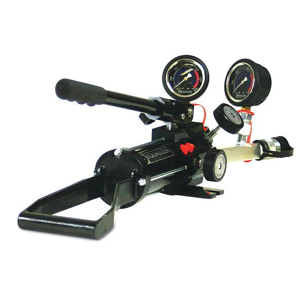 HP350DMIN, Two Speed, Twin Port, Hydraulic Sealed Hand Pump with Gauge, Adaptor, 18.3 in3 Usable Oil