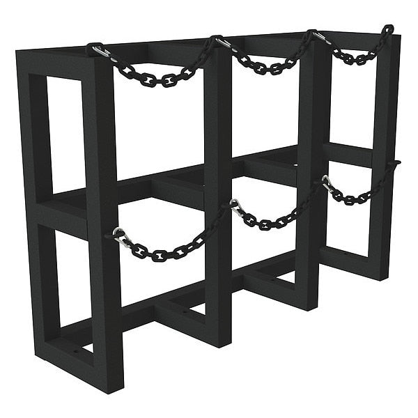 Gas Cylinder Rack, Steel Tubing, 12