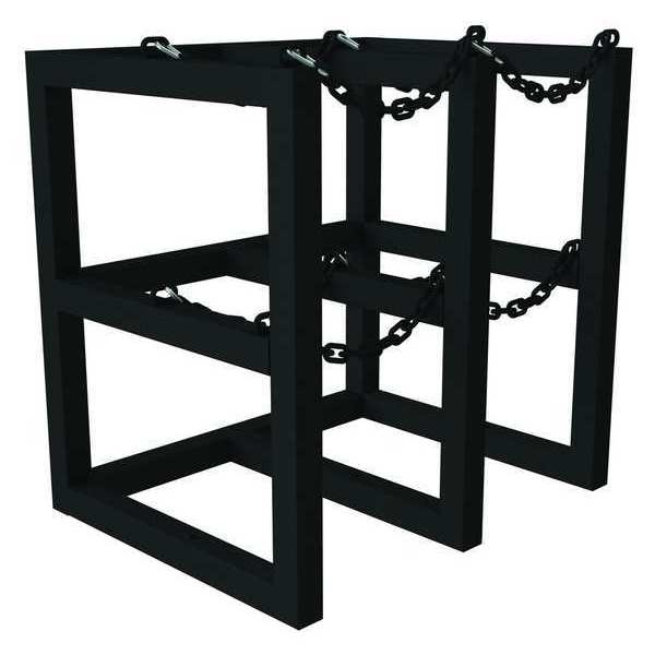 Gas Cylinder Rack, Steel Tubing, 24