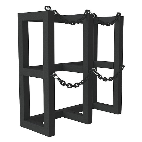 Gas Cylinder Rack, Steel Tubing, 12