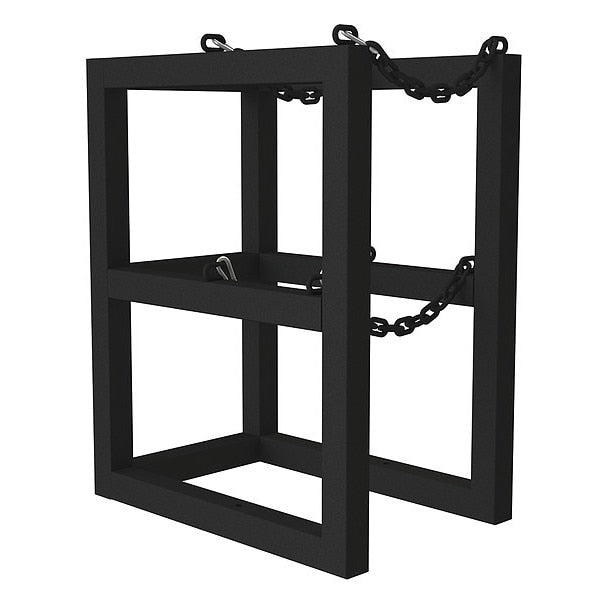 Gas Cylinder Rack, Steel Tubing, 24