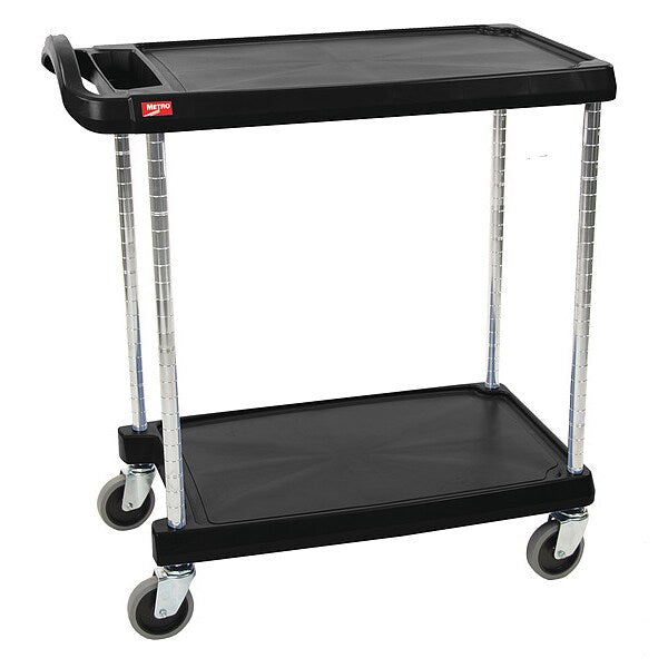 Laboratory Utility Cart, Black, 35-1/2