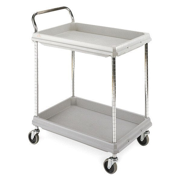 Laboratory Utility Deep Ledge Cart, Gray